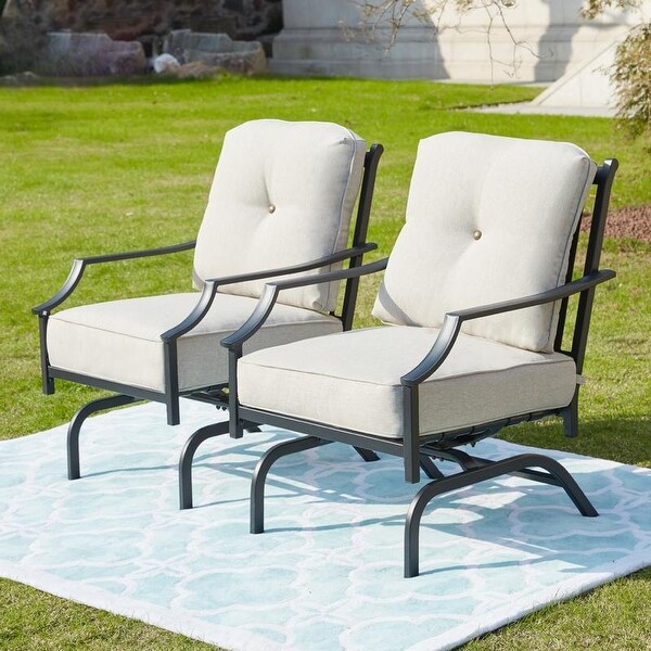 metal motion patio chairs