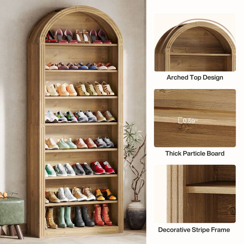 Tall Shoe Storage Cabinet for Entryway