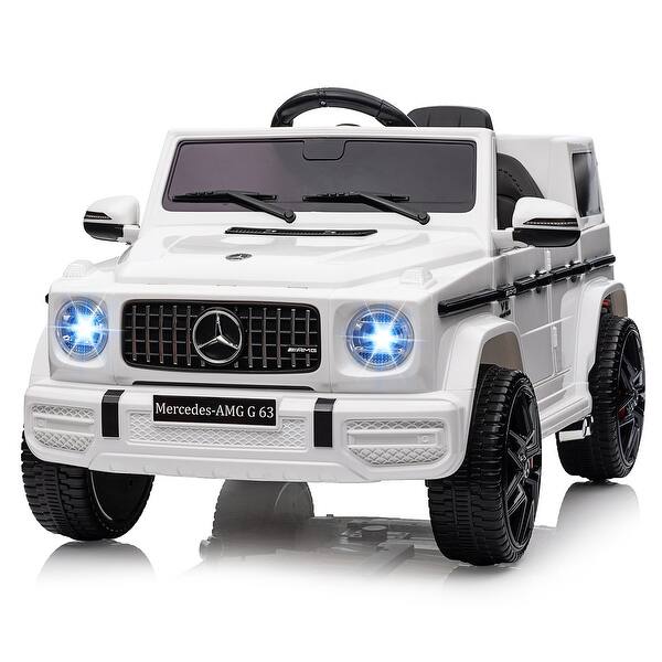slide 2 of 18, Mercedes Benz G63 Kids Car White