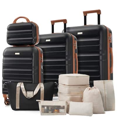 Hardshell ABS Luggage Set - Lightweight & Durable Suitcases with Dual Spinner Wheels, Carry-On & Check-In Sizes