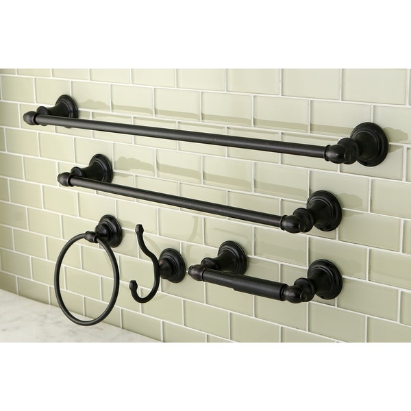 Oil rubbed bronze 2025 bathroom towel bar sets