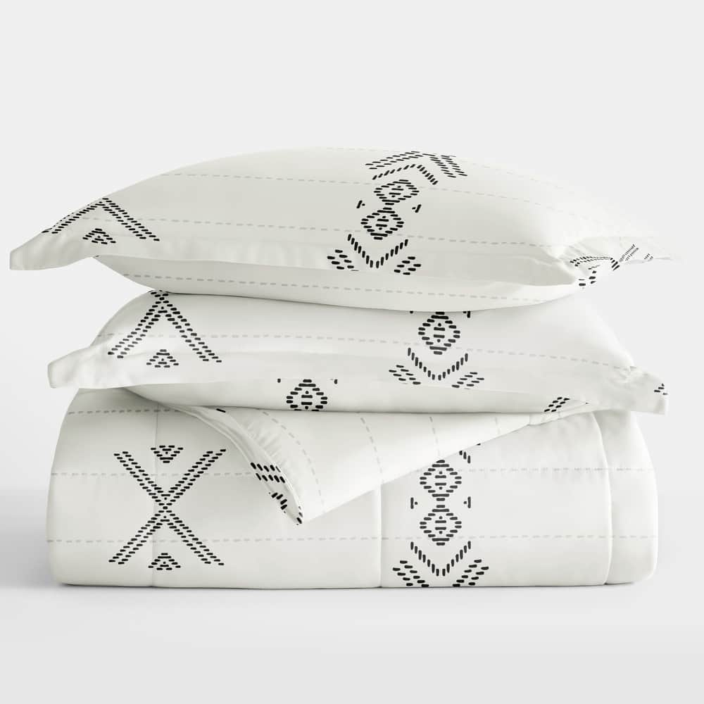 Becky Cameron Premium Urban Stitch Patterned Comforter Set