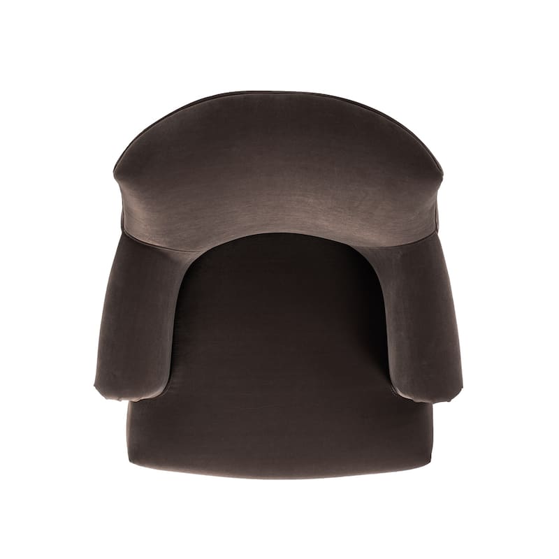 Eloise 30" Transitional Velvet Pleated Sock Arm Accent Chair