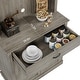 preview thumbnail 3 of 10, Garvee Kitchen Pantry Cabinet with Microwave Stand and Coffee Bar, 71" Tall Hutch Storage Cabinet, Wooden Buffet Cabinet