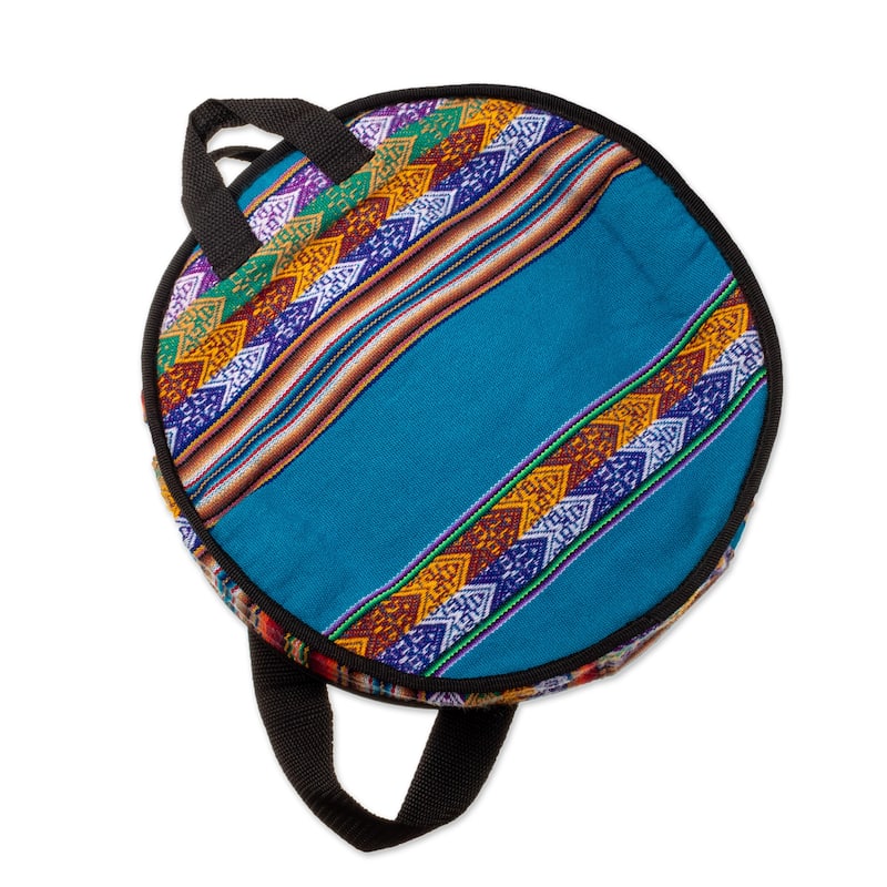 Novica Handmade Sacred Sound Leather And Wood Drum