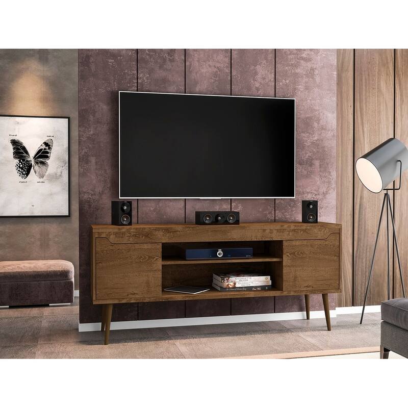 Manhattan Comfort Bradley 63 In. Storage Media Cabinet Console