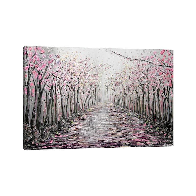 iCanvas "My Hope - Pink Gray" by Nada Khatib Canvas Print
