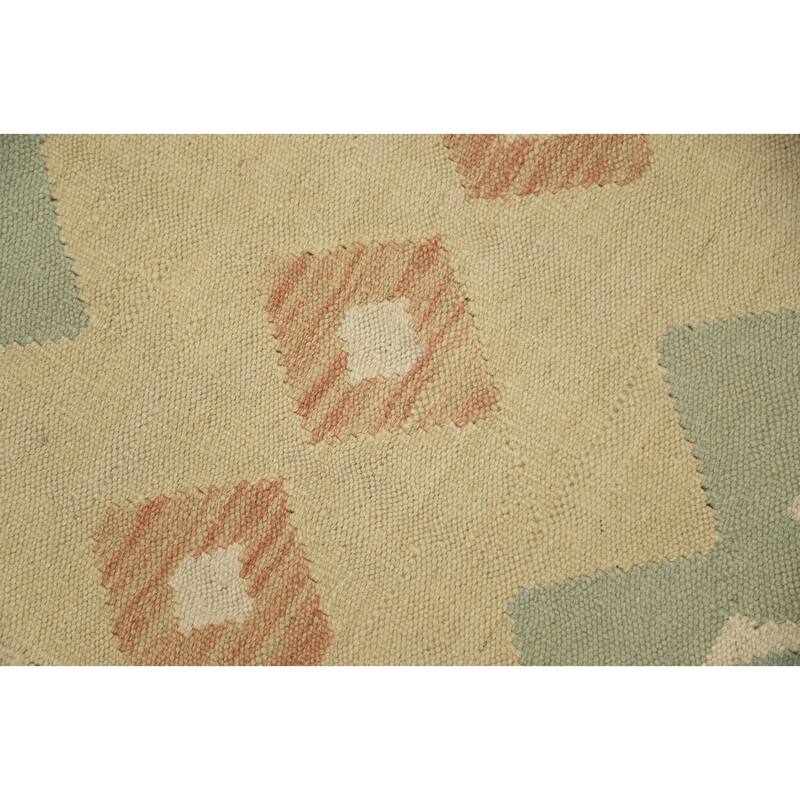 Hand Woven Oriental 100% Wool Carpet Southwestern Tribal Multi-Colored Kilim Area Rug - 4' 11'' X 3' 3''