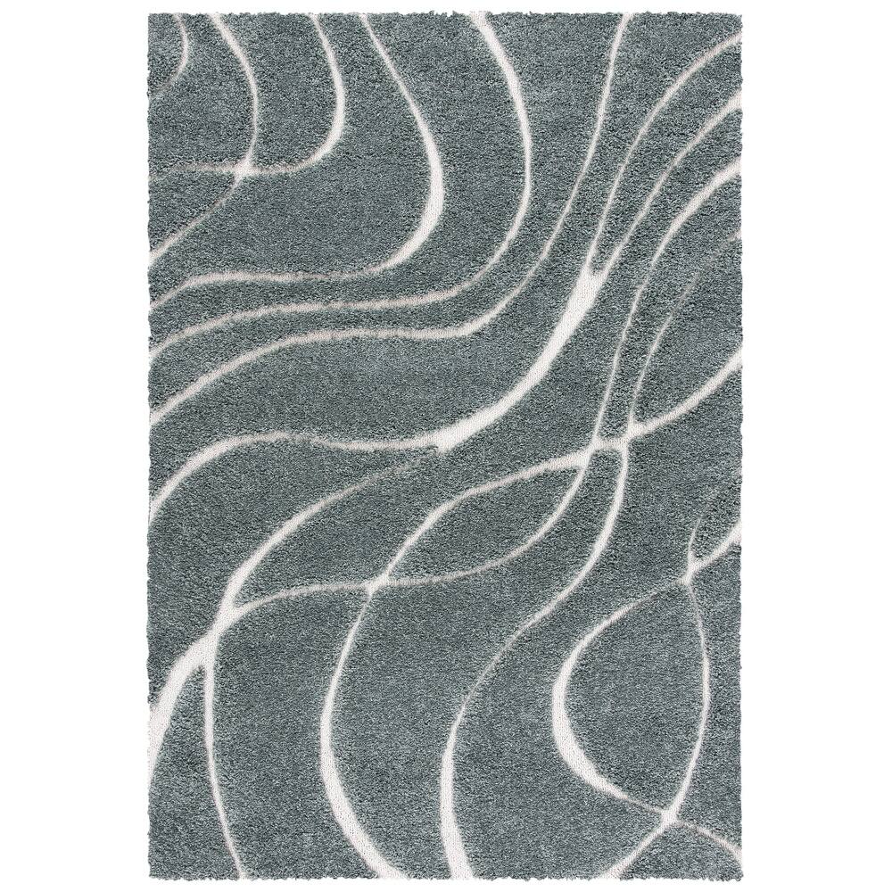SAFAVIEH Florida Shag Staka Abstract Waves 1.2-inch Area Rug