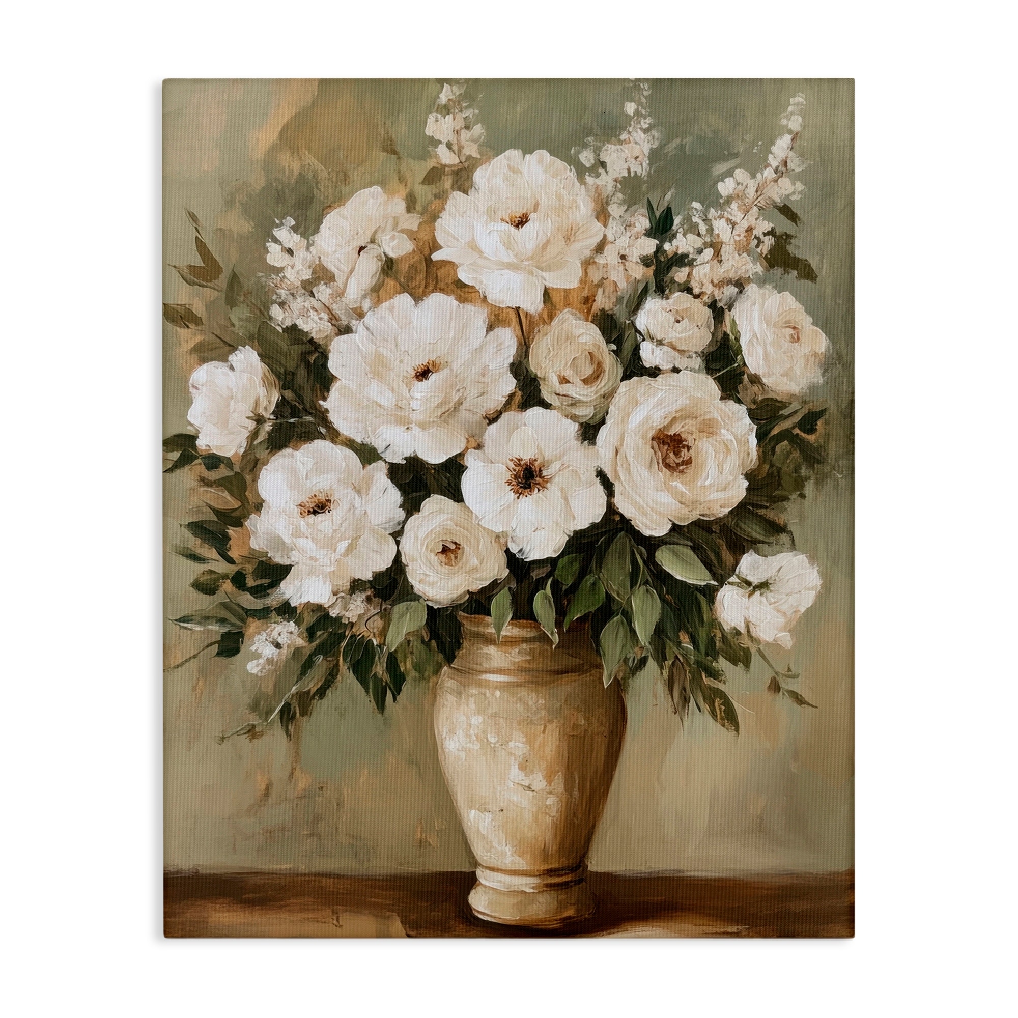Stupell Antique Floral Blossom Arrangement Canvas Wall Art Design by Petal Prints Design