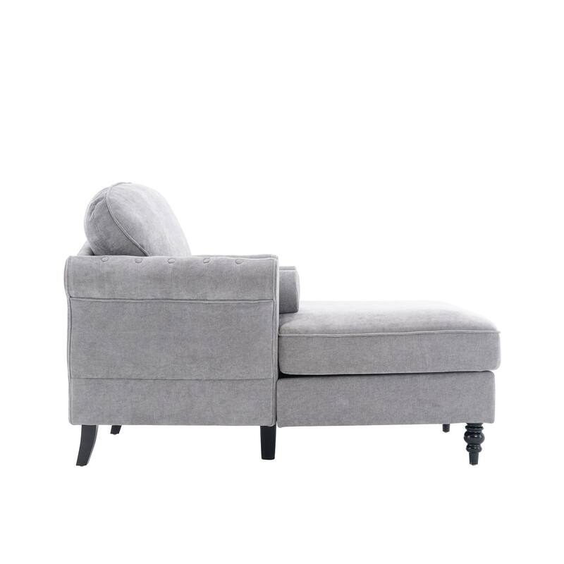 43.3" Chenille Upholstered Sofa Lounge Chair