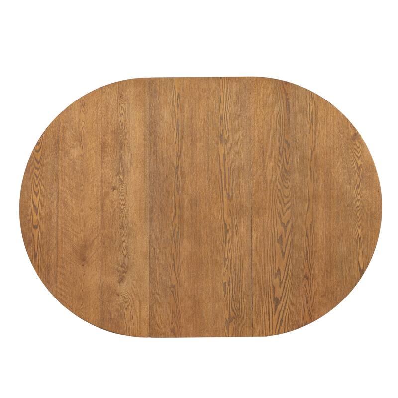 Modern 5-Piece Extendable Dining Table Set with Solid Wood and Upholstered Chairs for Small Spaces