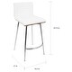 preview thumbnail 11 of 28, Mason Contemporary Swivel Counter Stool Upholstered in Faux Leather (Set of 2) - N/A