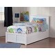 preview thumbnail 10 of 13, AFI Nantucket Twin Platform Bed with Footboard and Storage Drawers in White