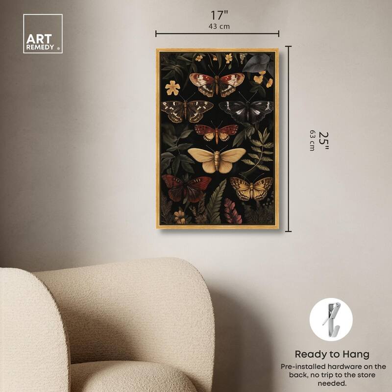 Winged Visitors III Canvas by Art Remedy