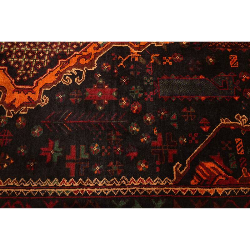 ECARPETGALLERY Hand-knotted Teimani Black Wool Rug - 3'8 x 6'0