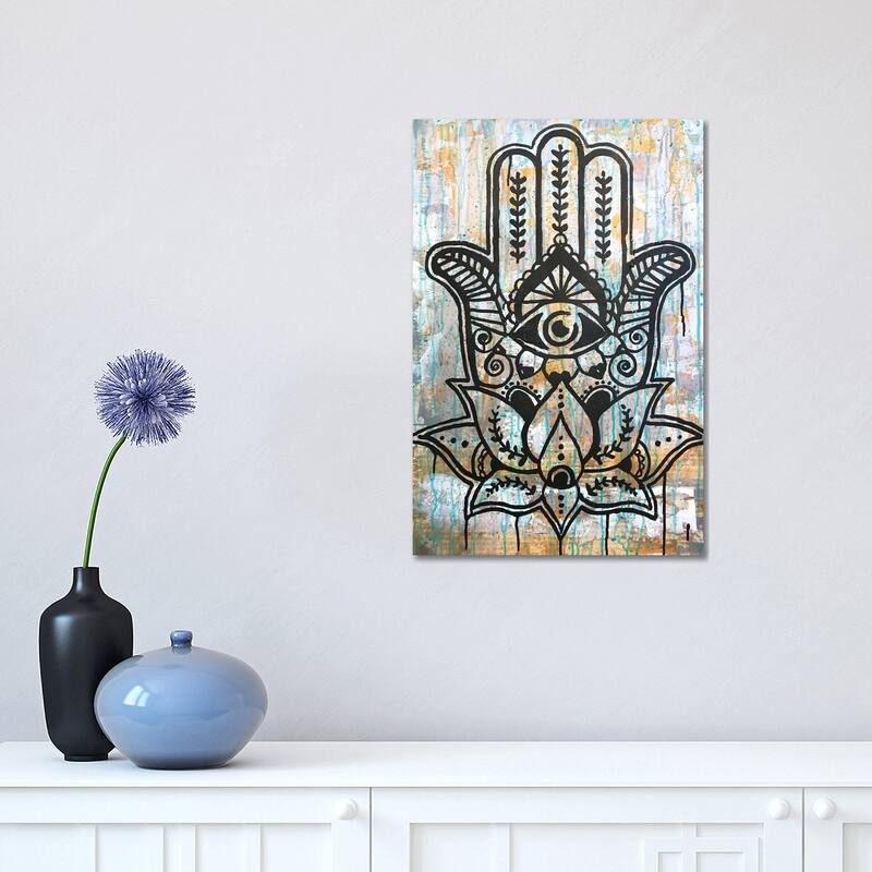 iCanvas "Hamsa Lotus" by Dean Russo Canvas Print - 18x12x1.5