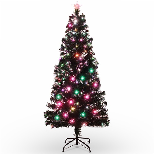 Shop Belleze 6ft Premium Fiber Optic Artificial Red Light