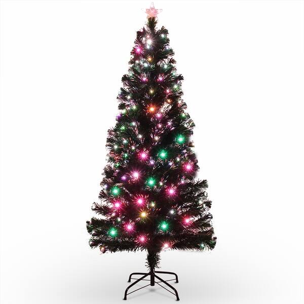 Shop Belleze 6ft Artificial Red Light Snowflake Christmas Tree W