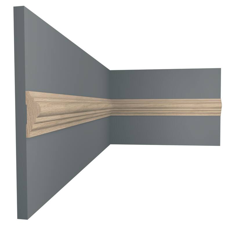 WM1217: 1/2-in D x 1-1/2-in W x 96-in L Americraft Solid Hardwood Stain Grade Panel Moulding - White Oak