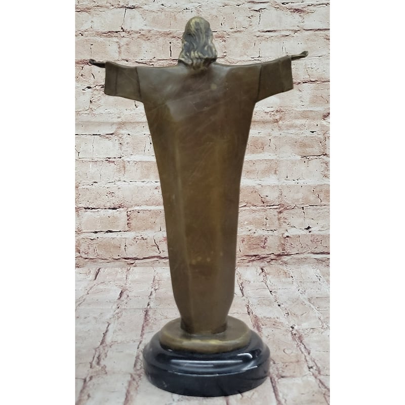 Jesus Christ The Redeemer Rio De Janeiro Brazil Statue Sculpture Figure Figurine 12 Inches X 8 Inches