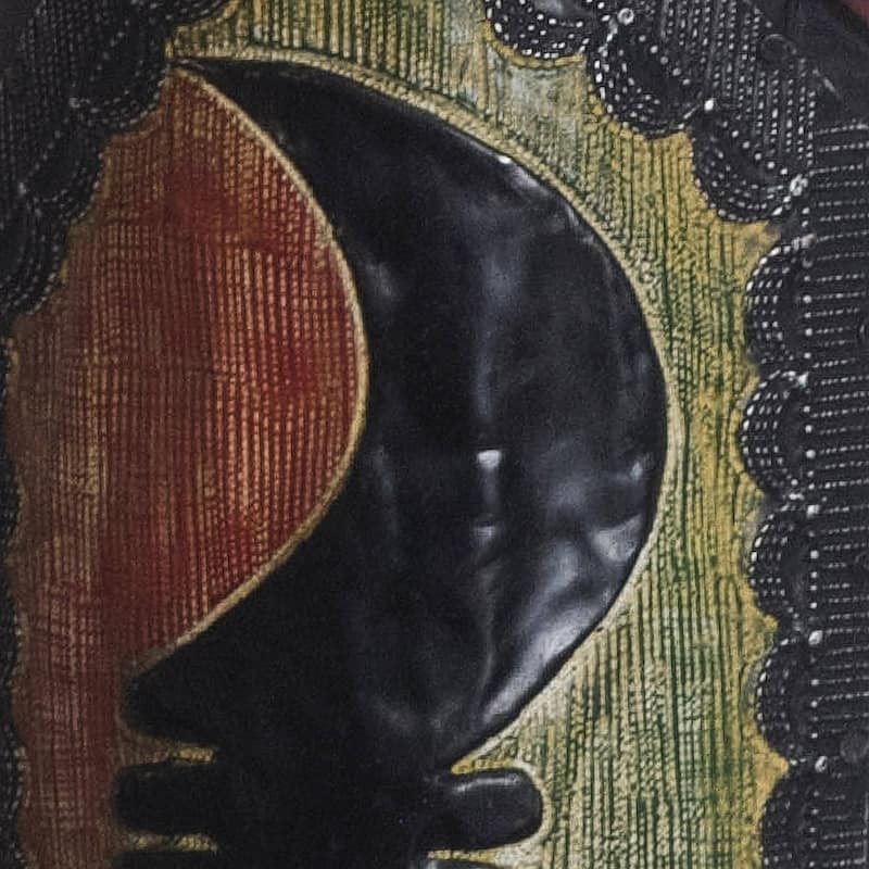 Handmade Vigilant One African wood mask (Ghana)