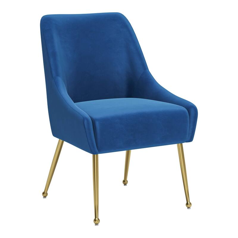 Maxine Dining Chair Gray & Gold - Navy