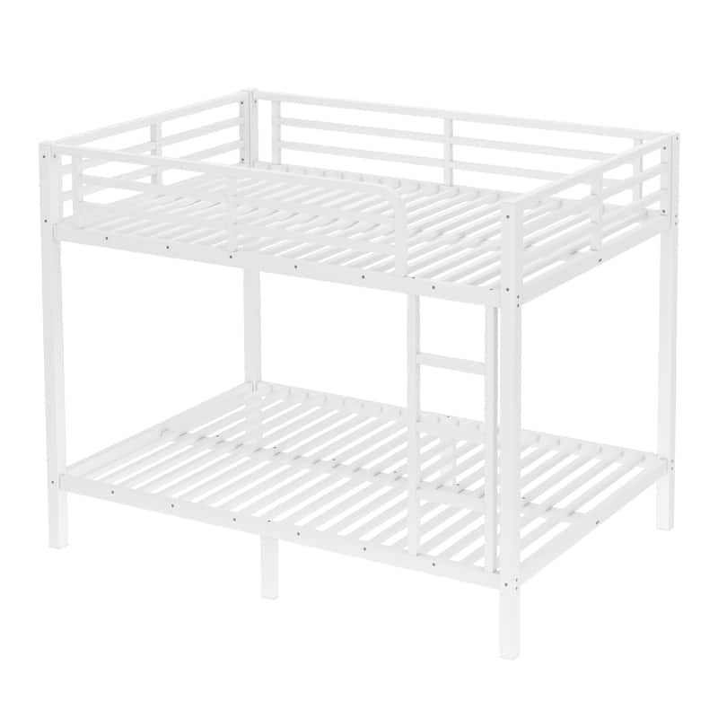 Metal Full over Full/Twin XL Bunk Bed for Adults - Noise Reduced Design, No Box Spring Required