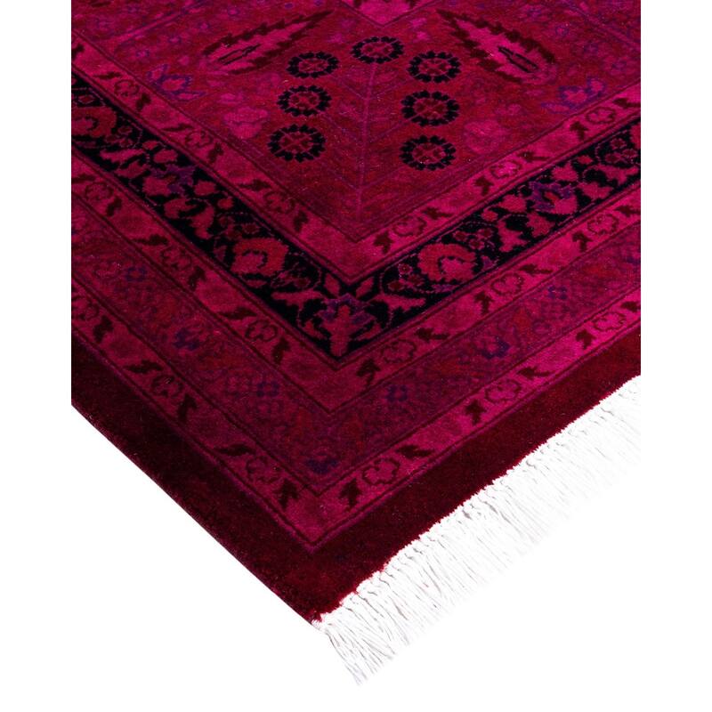 Fine Vibrance, One-of-a-Kind Hand-Knotted Area Rug - Pink, 10' 2" x 13' 10" - 10' 2" x 13' 10"