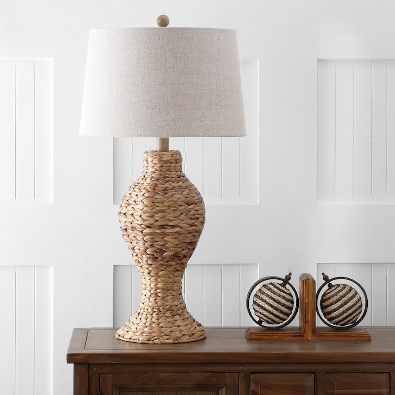 January 31" Seagrass Weave LED Table Lamp, by JONATHAN Y