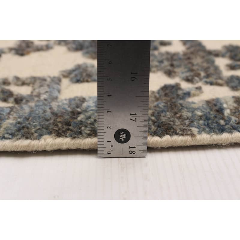 ECARPETGALLERY Hand-knotted Tangier Cream Wool Rug - 7'10 x 10'0