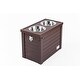 preview thumbnail 1 of 32, New Age Pet® ECOFLEX® Composite Piedmont 2-Bowl Diner with Sliding Lid Storage Bin - Extra Large