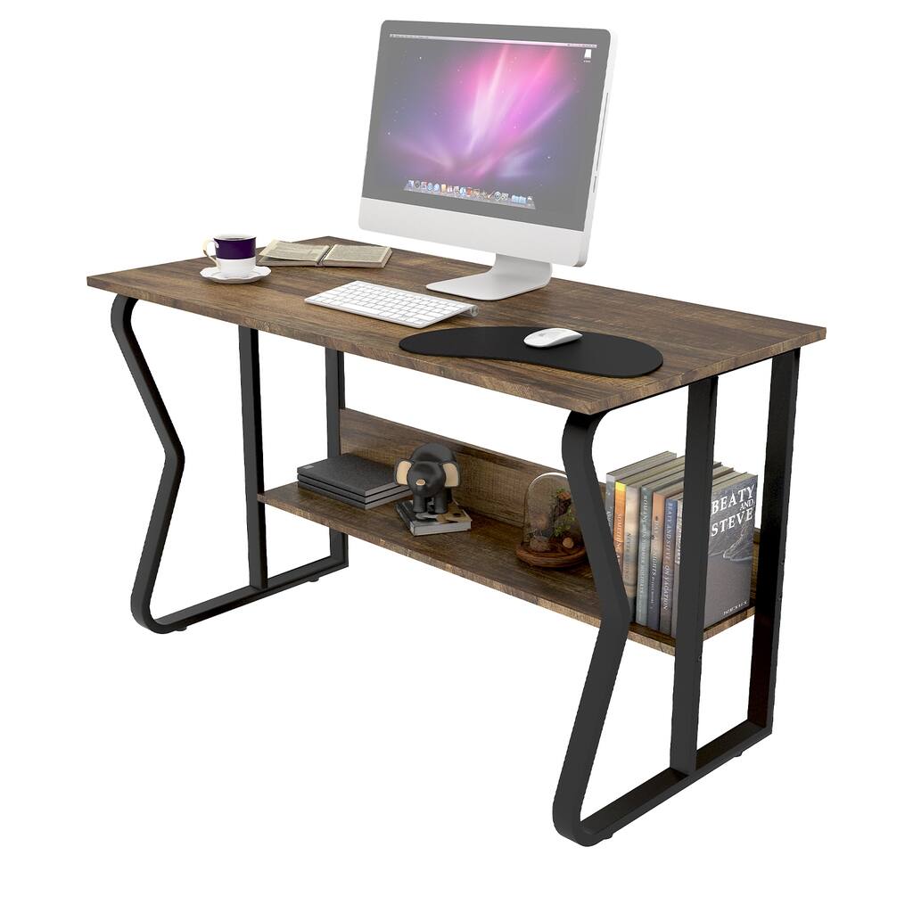 Ergonomic Design Computer Desk w/ High-Quality MDF Panel for Comfortable Working
