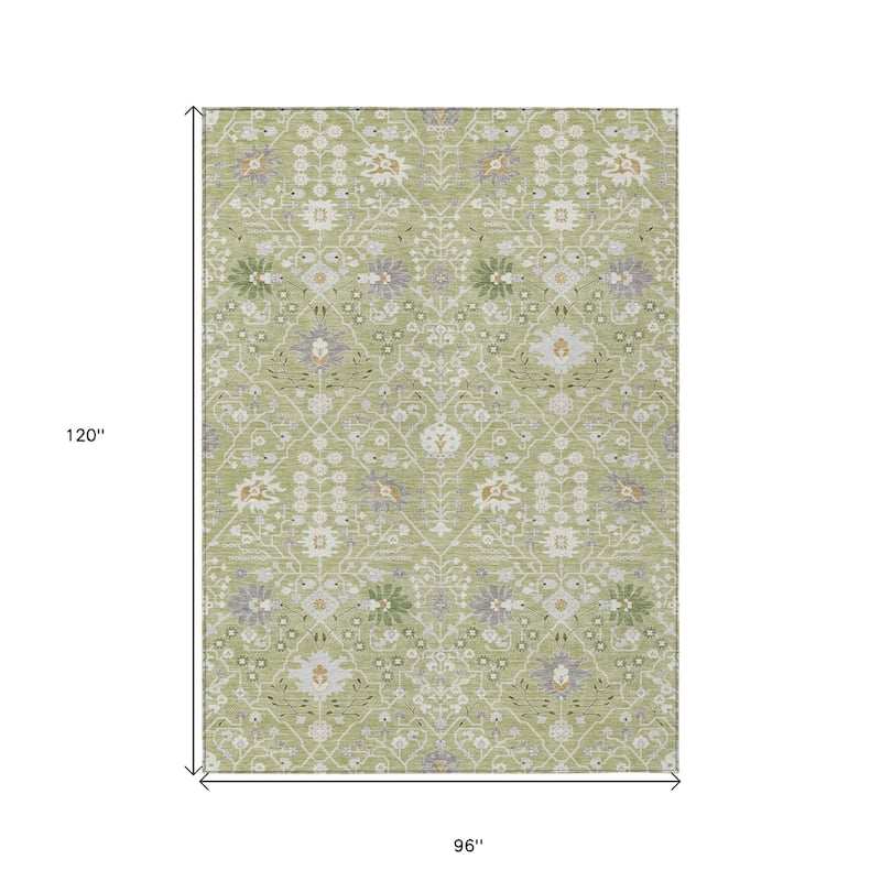 HomeRoots Oriental Traditional Rectangle Outdoor Rug