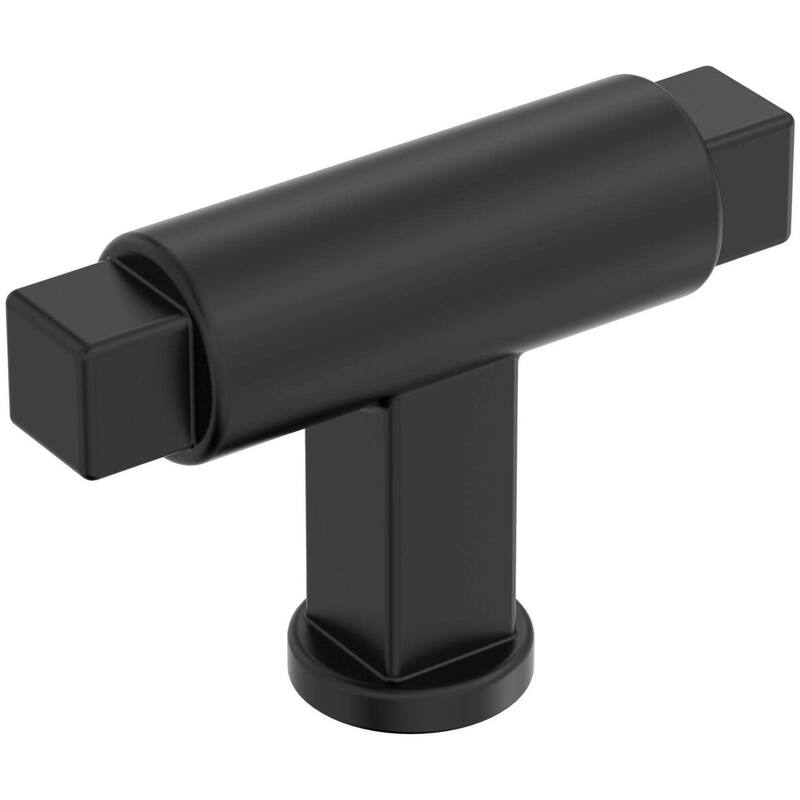 Amerock BP37481 Balon 9/16" Smooth Bar Cabinet Knob - Matte Black