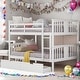preview thumbnail 14 of 21, Full over Full Functional Bunk Bed With Drawers and Ladder for Bedroom
