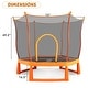preview thumbnail 10 of 8, Trampolines 6FT Round Trampoline with Enclosure