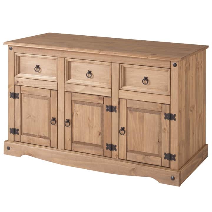 Wood Buffet Sideboard Corona | Furniture Dash - N/A - Antique brown color.