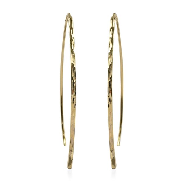 gold and silver dangle earrings