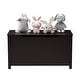 preview thumbnail 23 of 38, Kids Wooden Toy Box Storage with Safety Hinged Lid