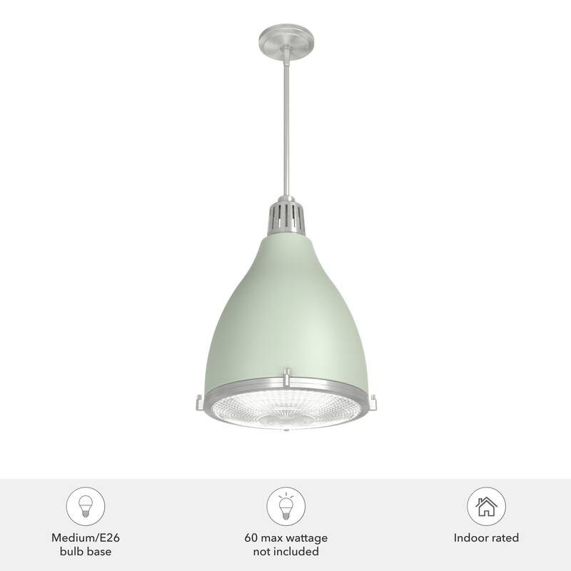 Hunter Bluff View Retro 14" 3-Light Pendant - Kitchen Island, Dining Room - Mid-Century Modern, Industrial, Transitional