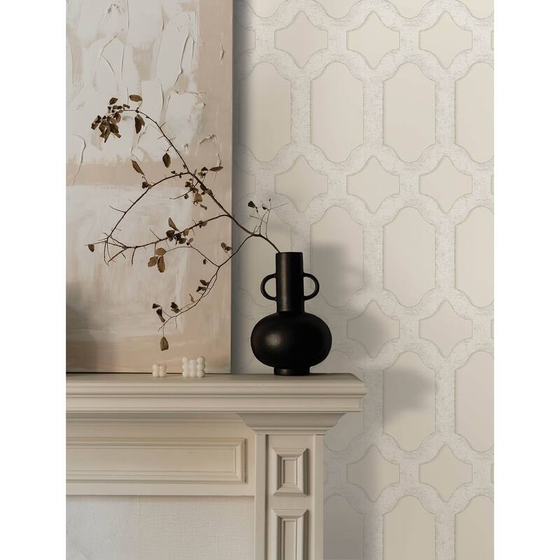 Chesapeake Chervil Cream Trellis Wallpaper