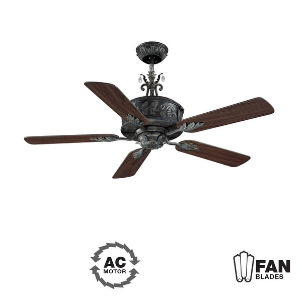 Ellington Fans ANT54AV5WCR Traditional 54" 5 Blade Indoor Ceiling Fan - Blades Included - aged verde
