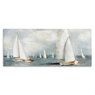 Stupell Windy Sailboat Fleet Canvas Art Design By Sally Swatland - Bed ...