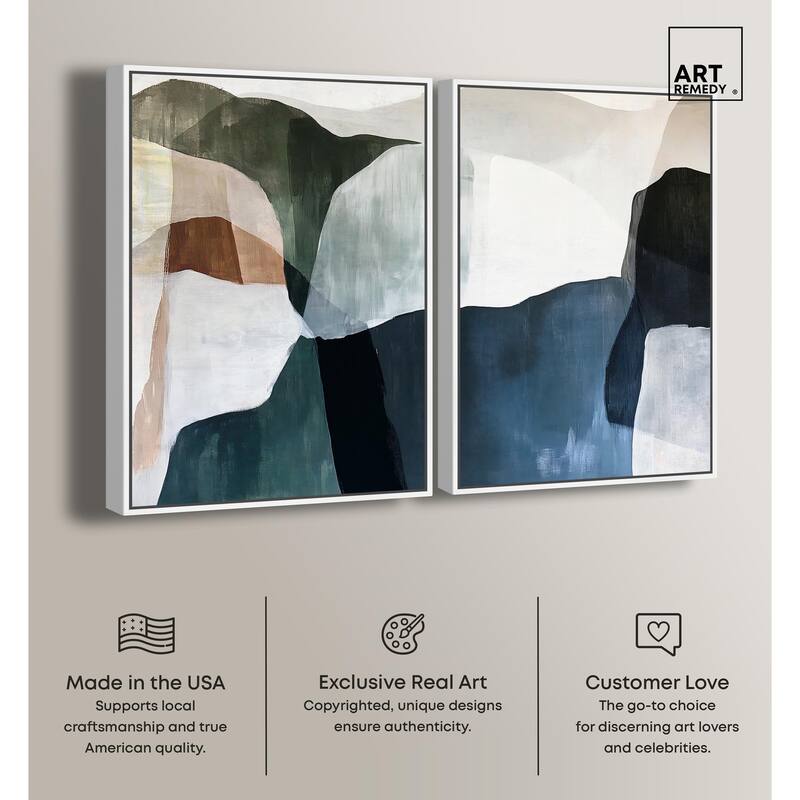 Deliberately Lucky Canvas Set of 2 by Art Remedy