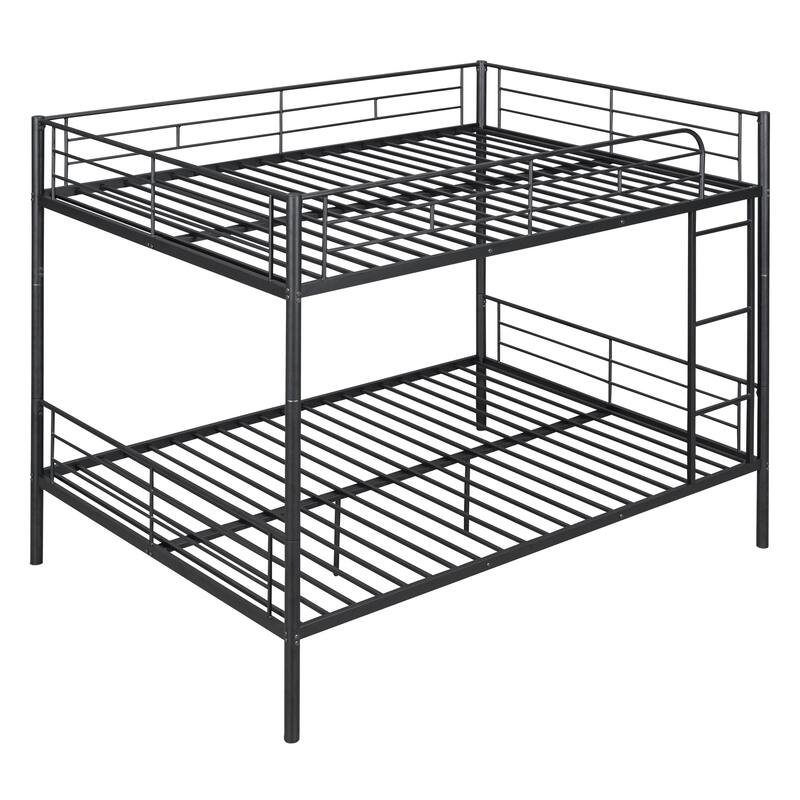 Iron Bunk Bed with Guardrails, Convertible