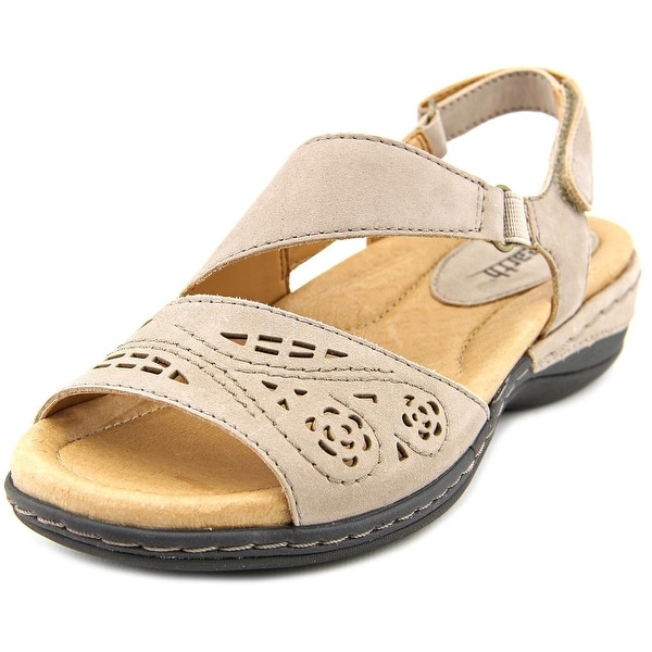 Earth Arbor Women Open-Toe Leather Slingback Sandal