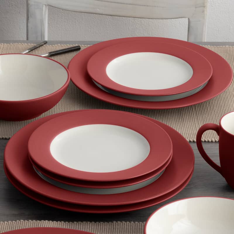 Noritake Colorwave 16-Piece Rim Dinnerware Set, Service For 4