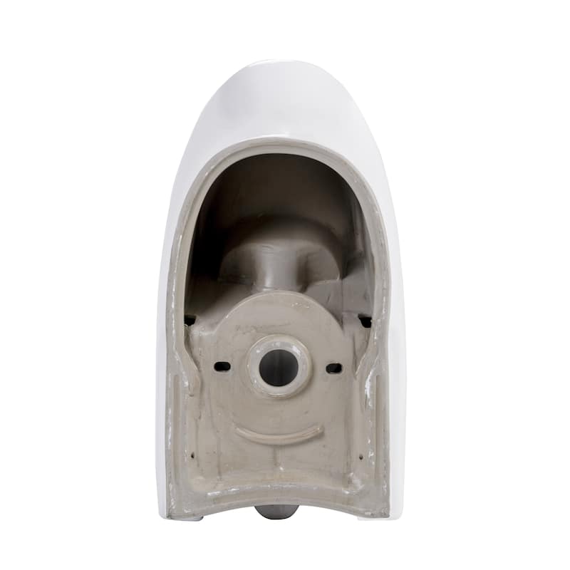 One-Piece Dual-Flush Toilet 1.6/1.1GPF, Elongated ADA, S-Trap White