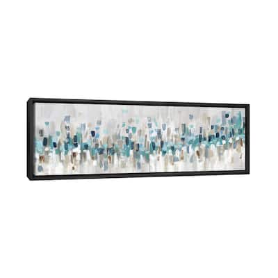 iCanvas "Blue Staccato" by Katrina Craven Framed Canvas Print